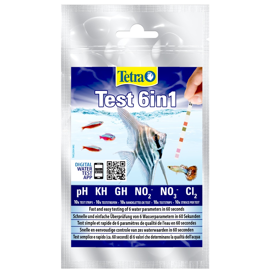 Tetra Test paskowe do wody 6in1 10szt - na PH GH KH NO2 NO3 CL2.jpg
